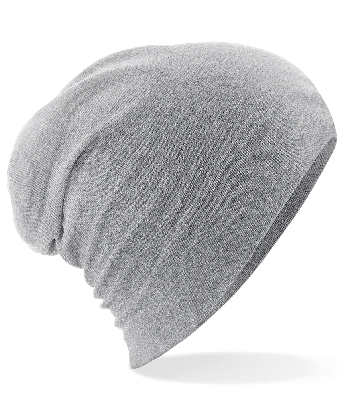 Hemsedal cotton slouch beanie - Heather Grey