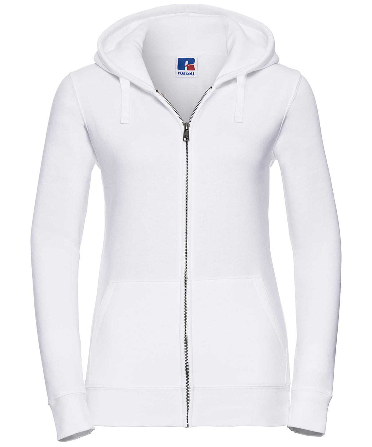 Women's authentic zipped hooded sweatshirt - White