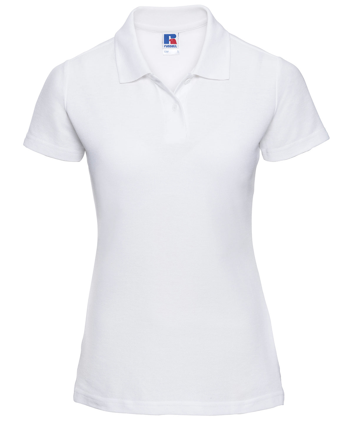 Women's classic polycotton polo - White