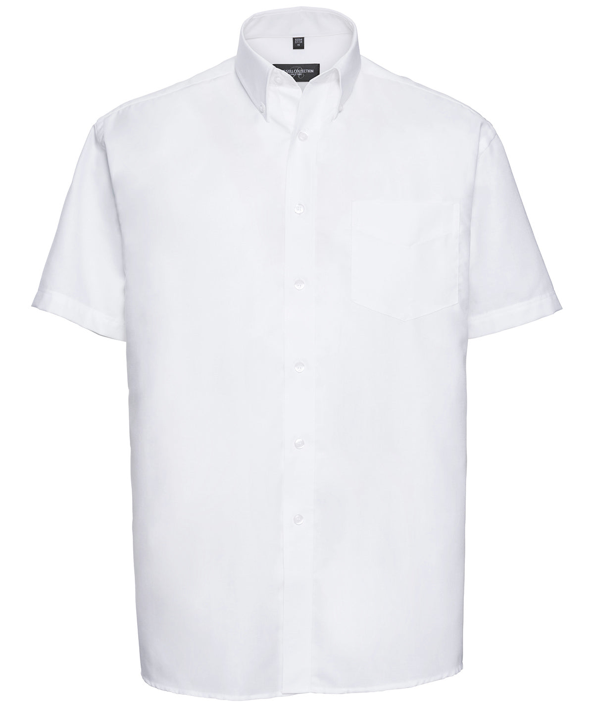 Short sleeve easycare Oxford shirt - White
