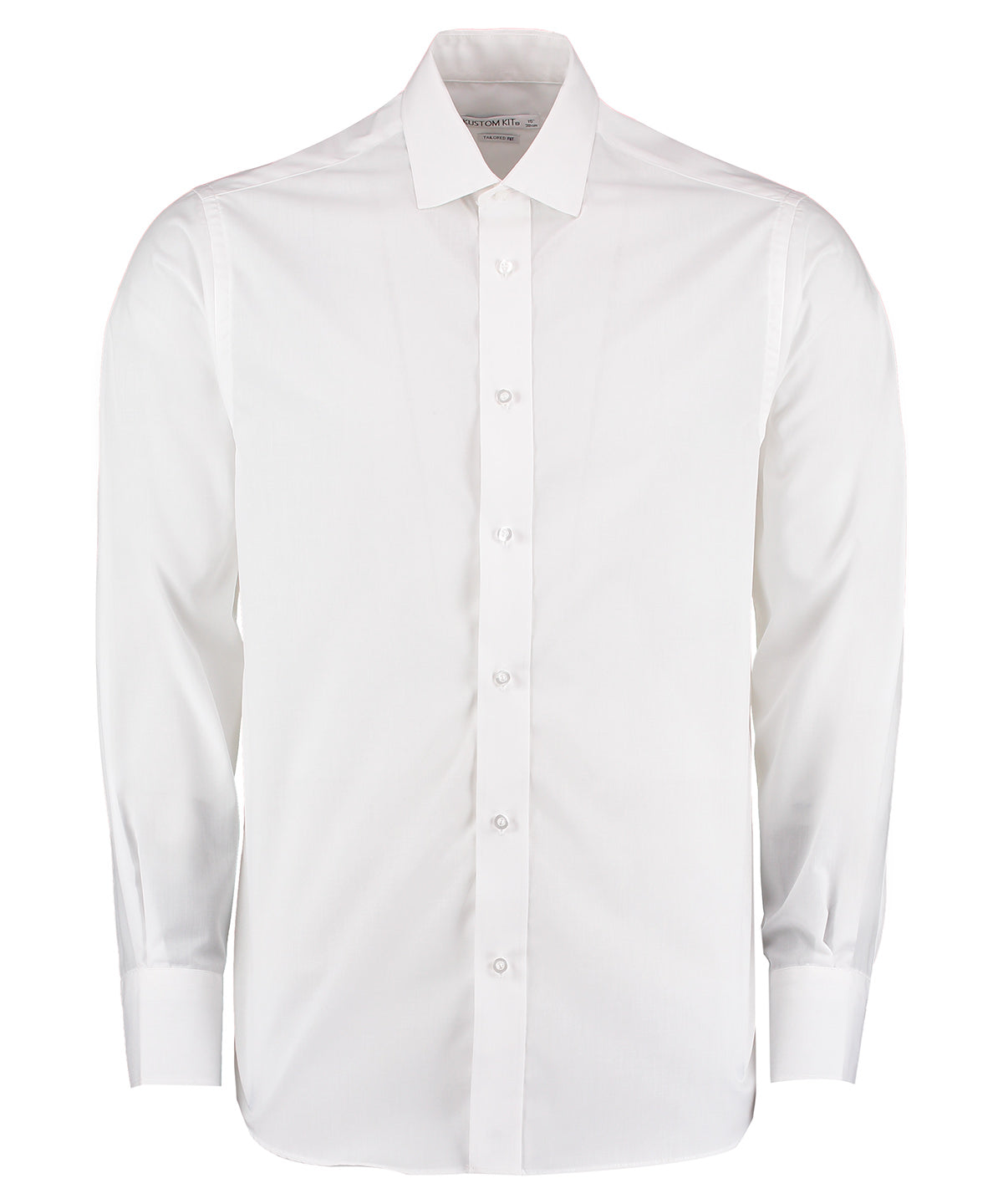 Tailored business shirt long-sleeved (tailored fit) - White