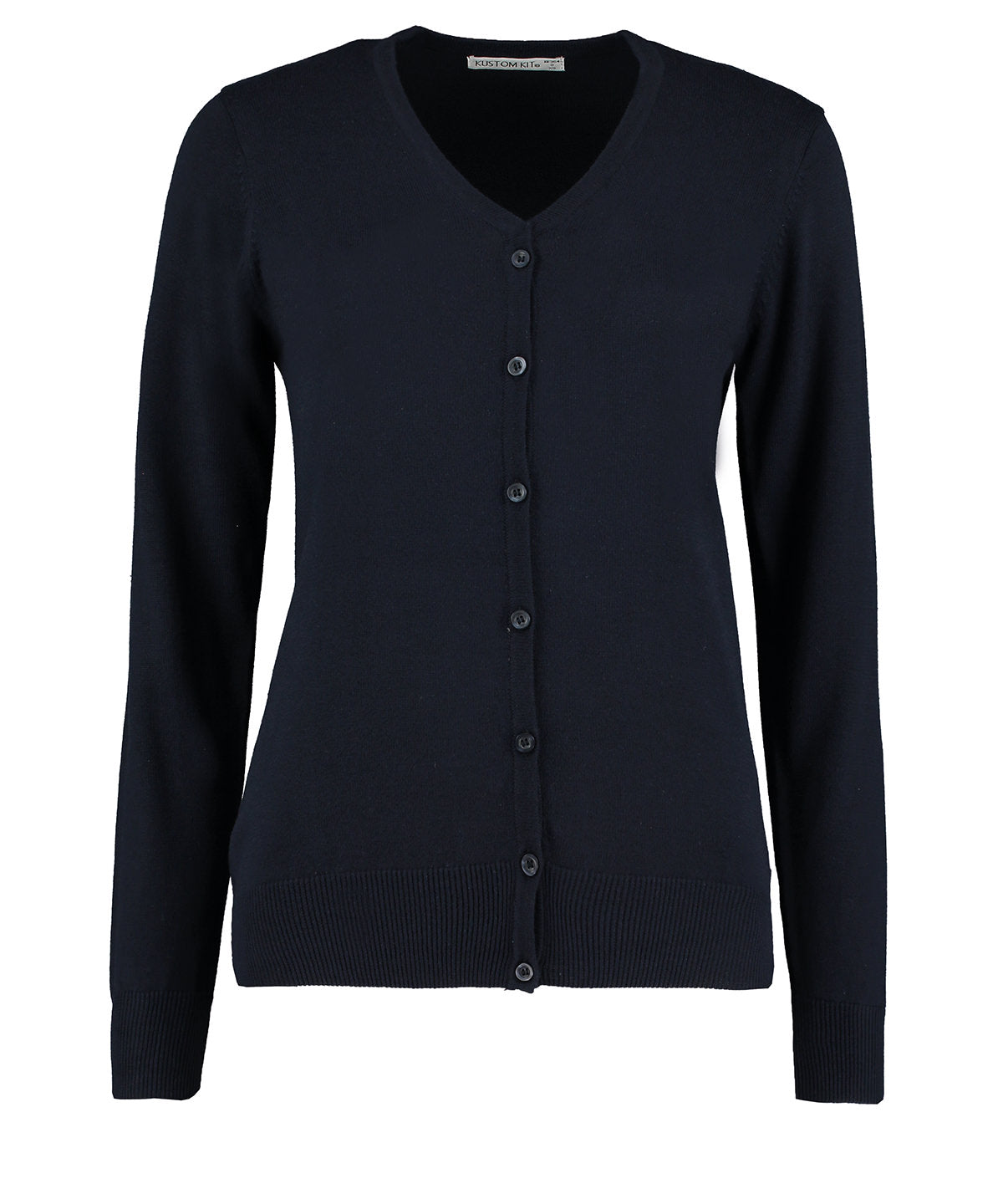 Women's Arundel v-neck cardigan long sleeve (classic fit) - Navy