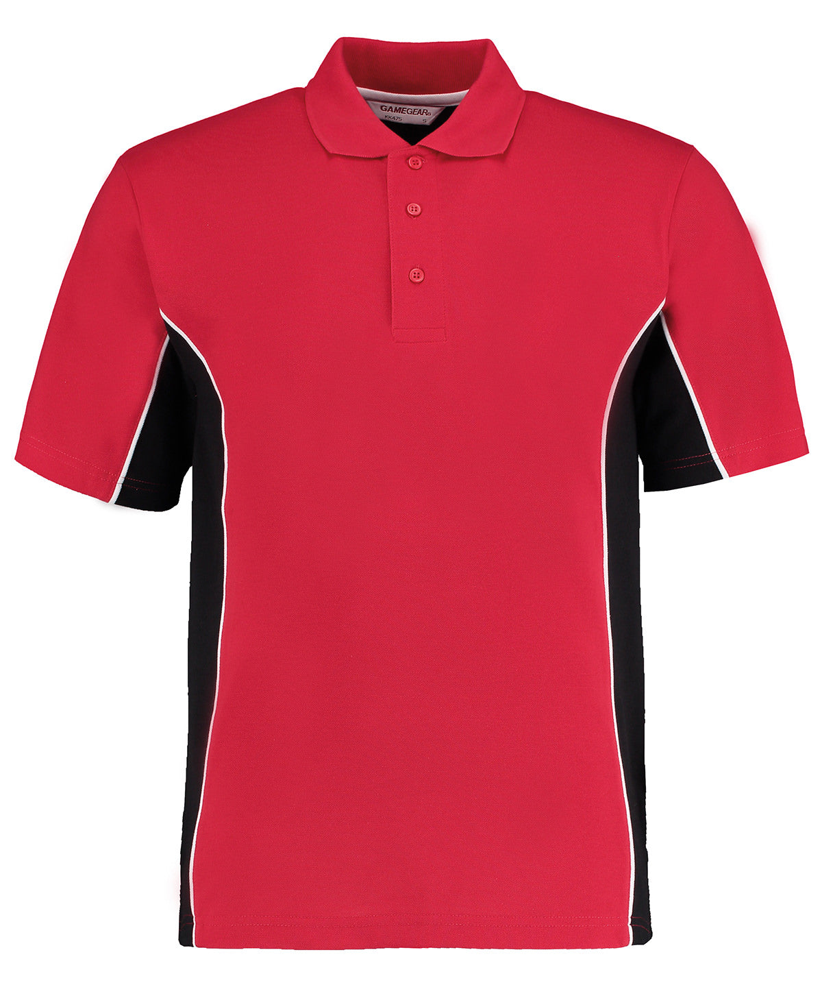 Track polo (classic fit) - Red/Black/White