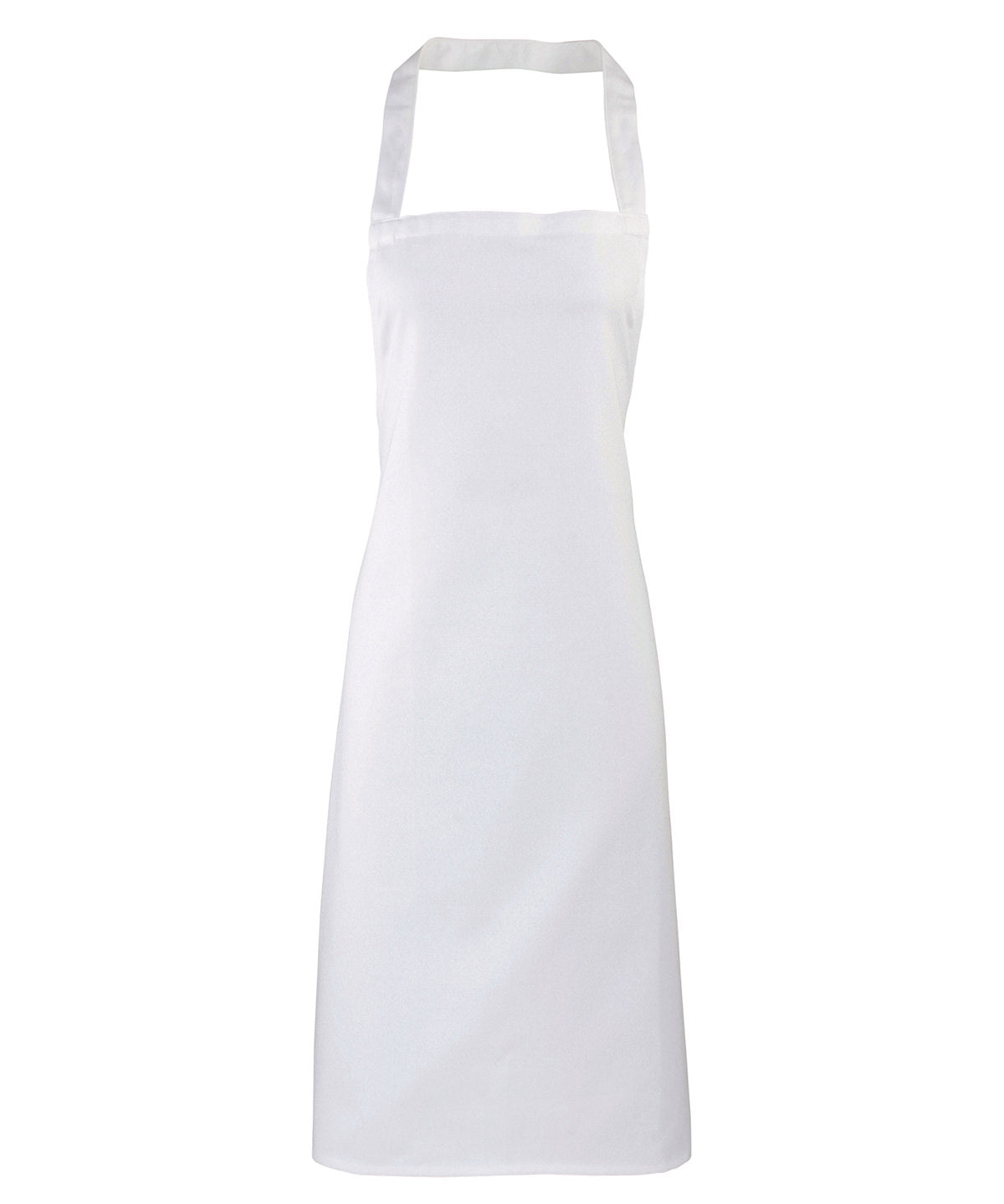 100% Organic Cotton Bib Apron - White