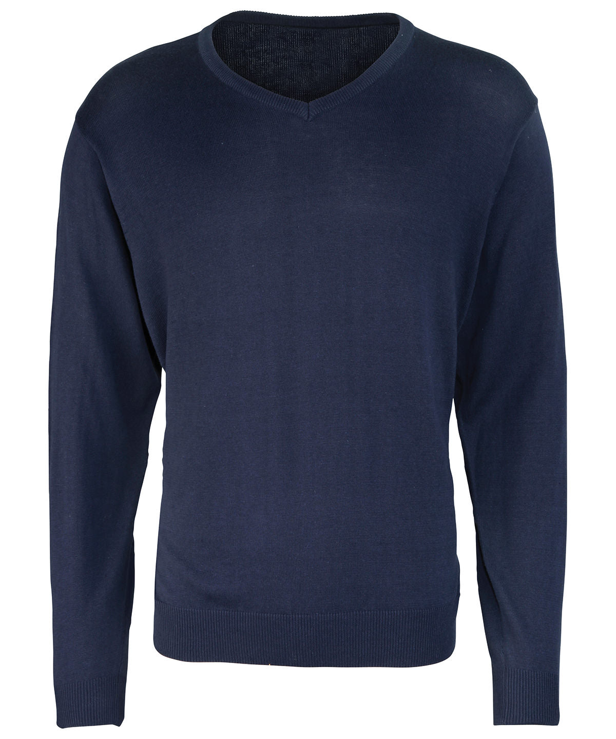 V-neck knitted sweater - Navy*