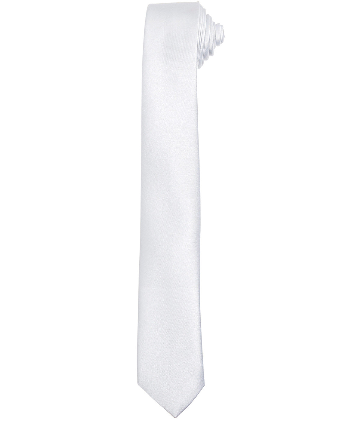 Slim tie - White