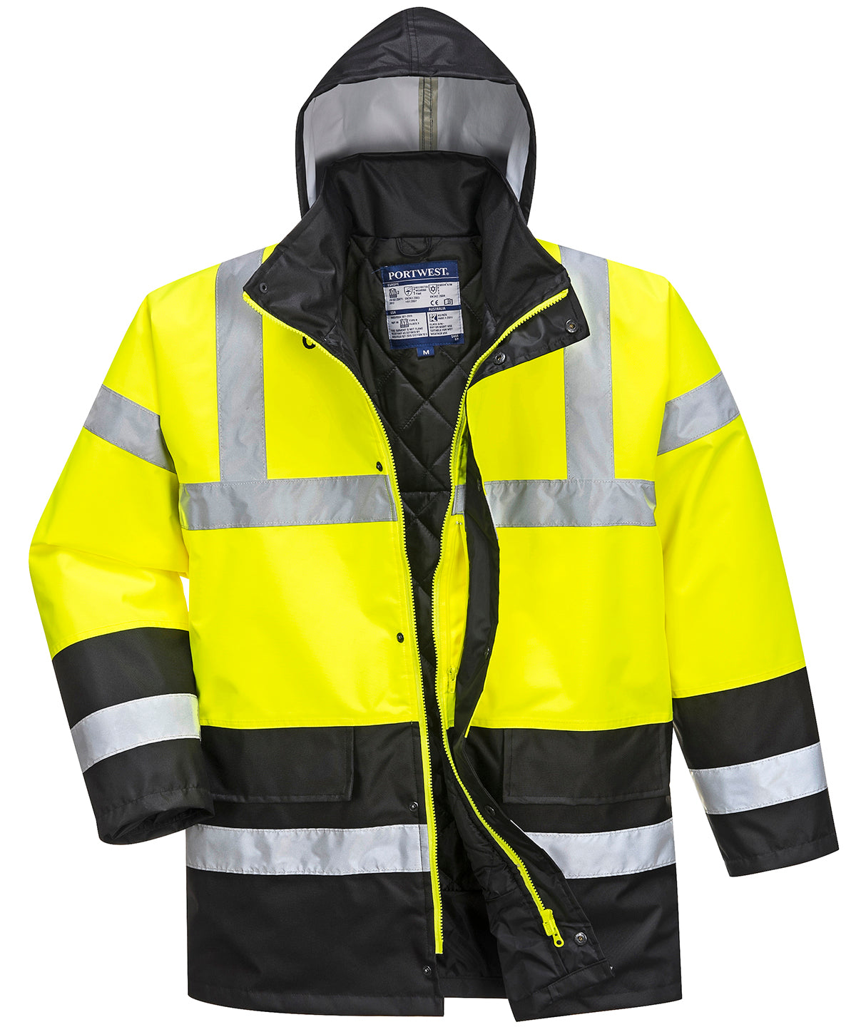 Hi-vis traffic jacket (S466/S467) - Yellow/Navy