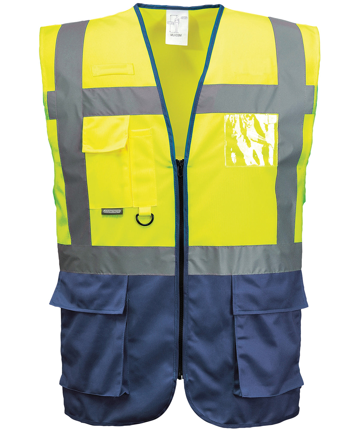 Hi-vis executive vest (S476) - Yellow/Navy