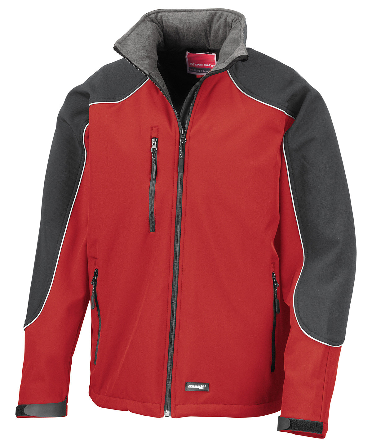 Hooded softshell jacket - Red/Black