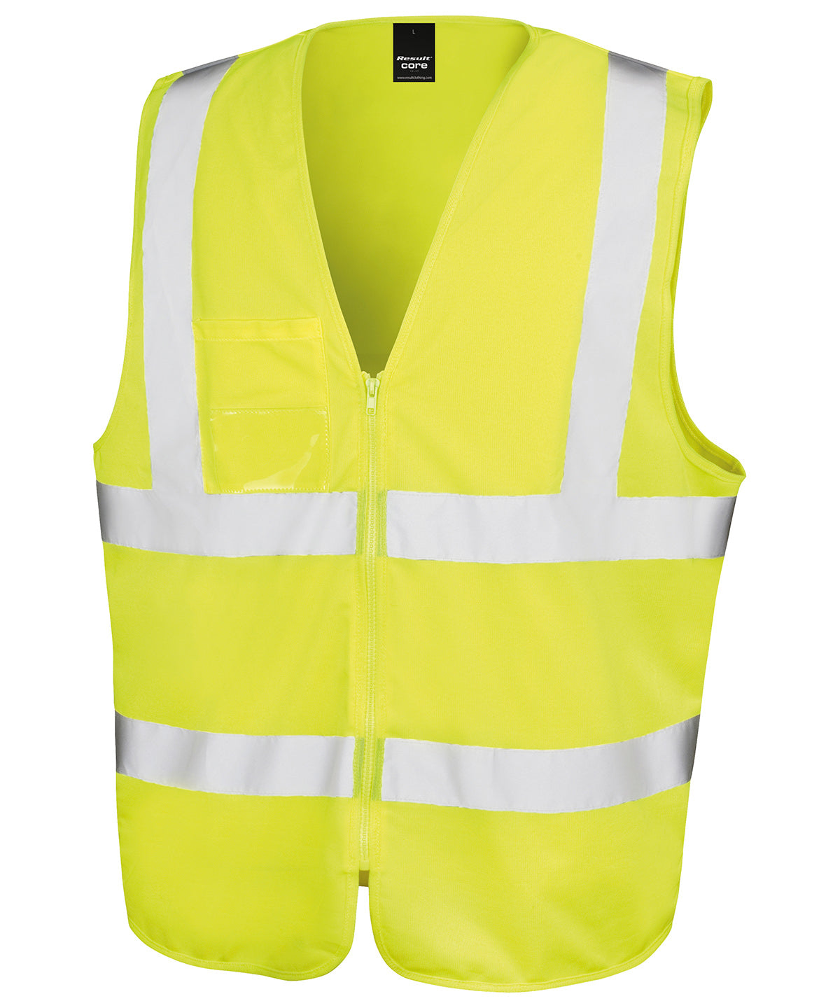Core zip ID safety tabard - Yellow
