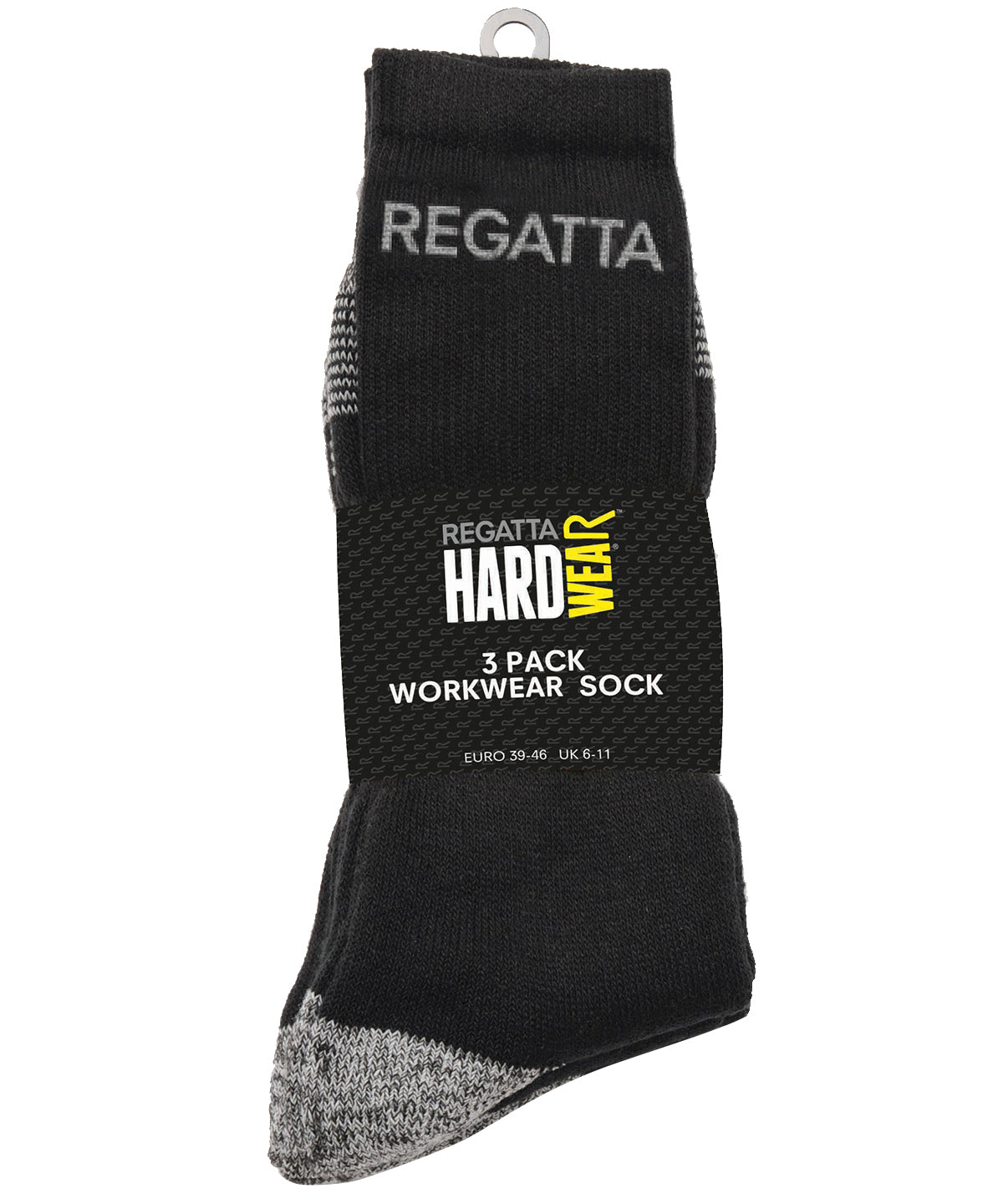 3-pack work socks - Black