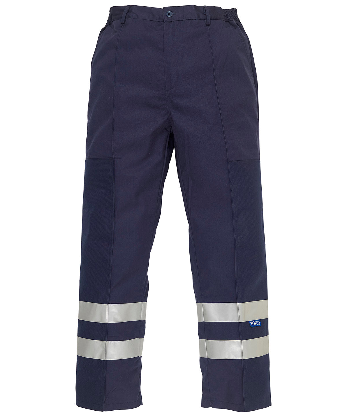Reflective polycotton ballistic trousers (BS015T) - Navy