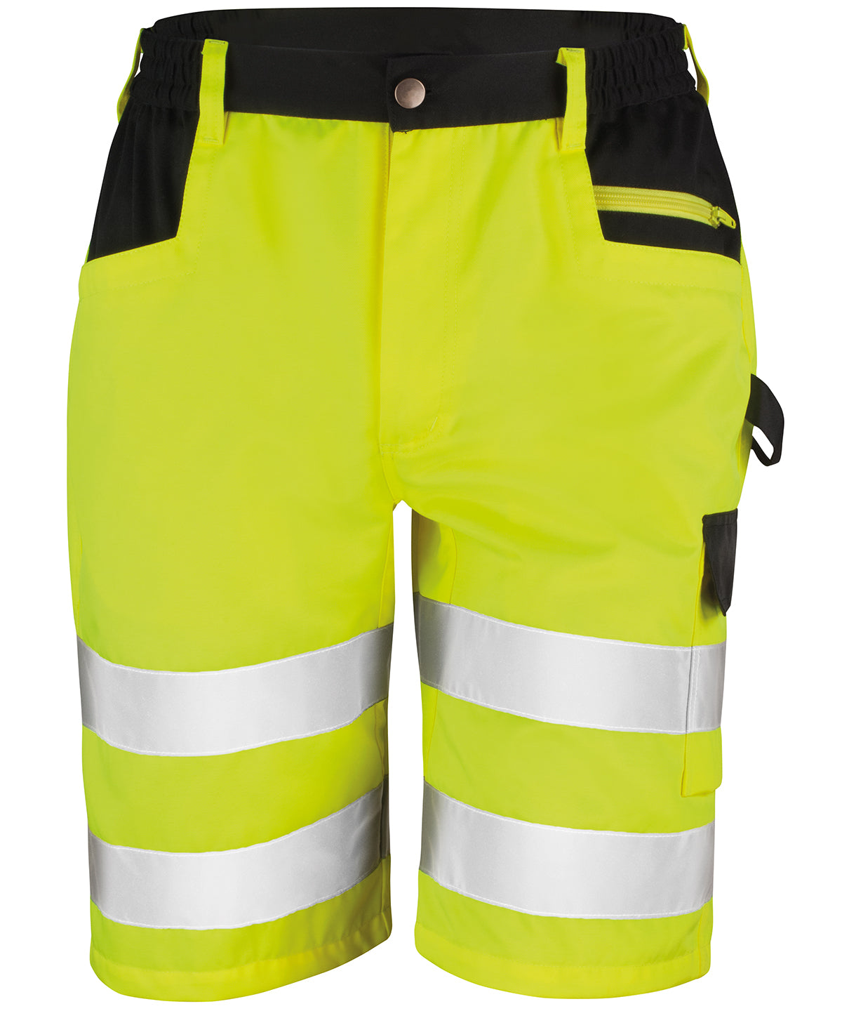Safety cargo shorts - Yellow