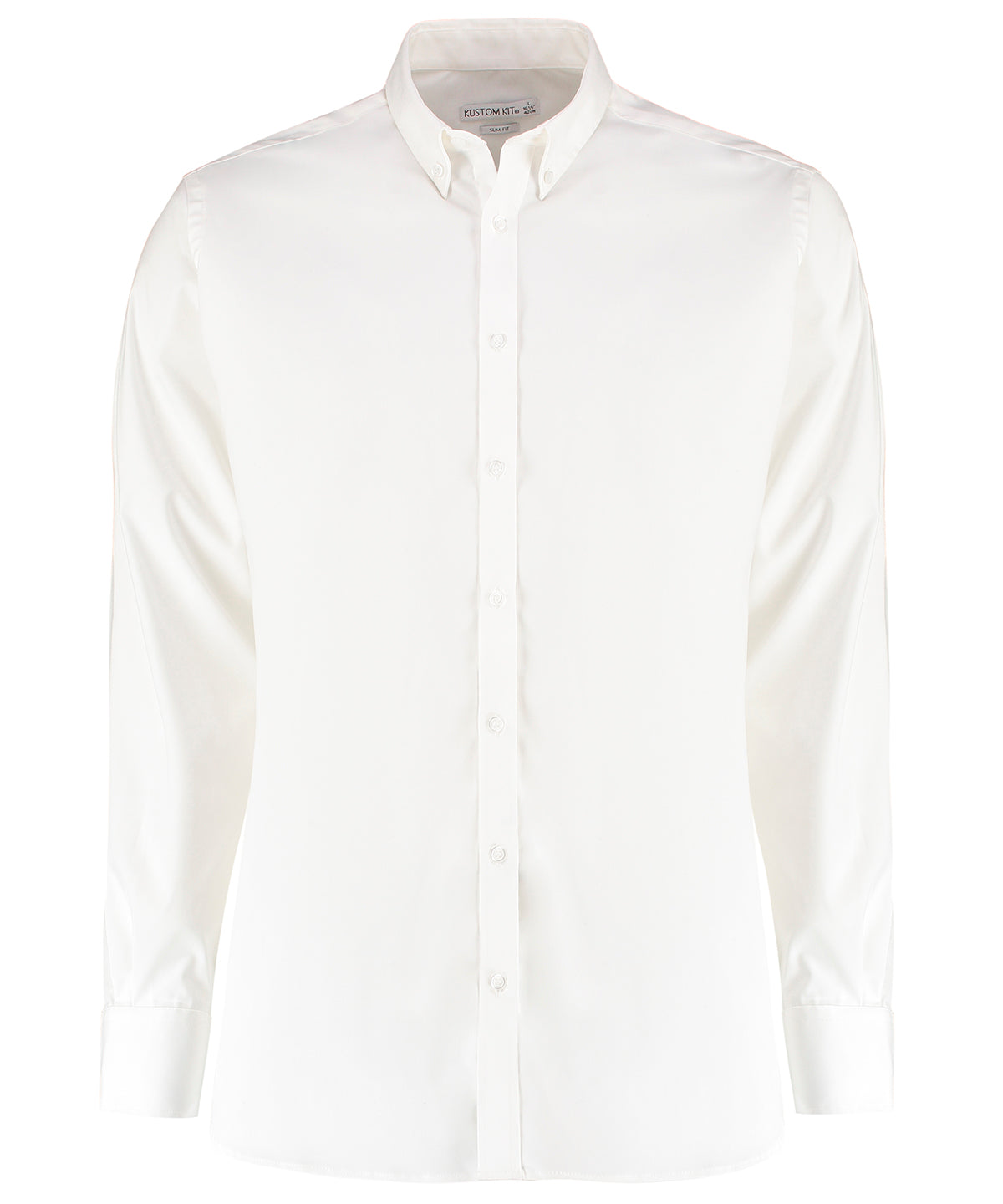 Stretch Oxford shirt long-sleeved (slim fit) - White