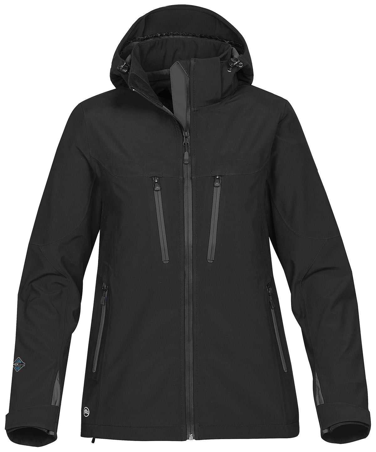 Women's Patrol technical softshell jacket - Black/Carbon