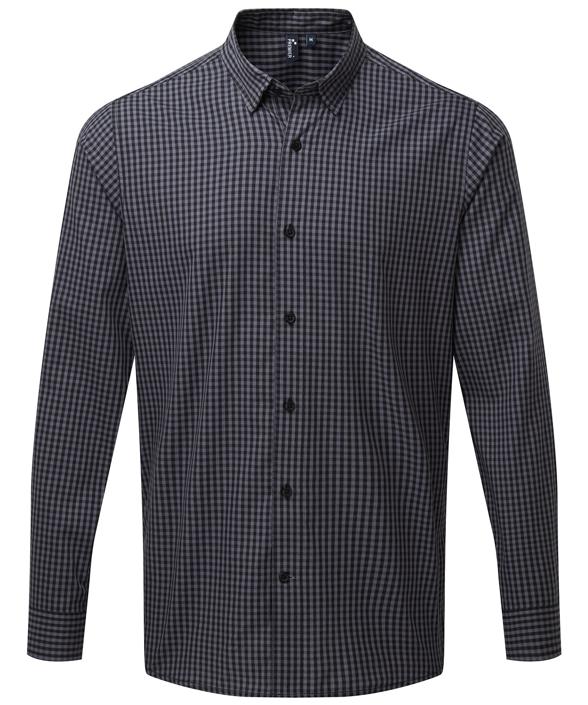 Maxton check long sleeve shirt - Steel/Black