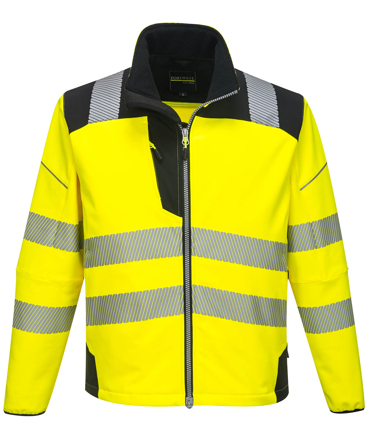 PW3 Hi-vis softshell jacket (T402) - Yellow/Black
