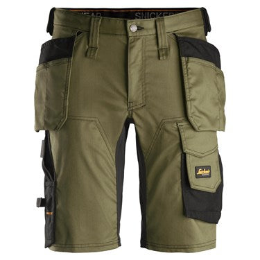 Stretch Shorts With Holster Pockets