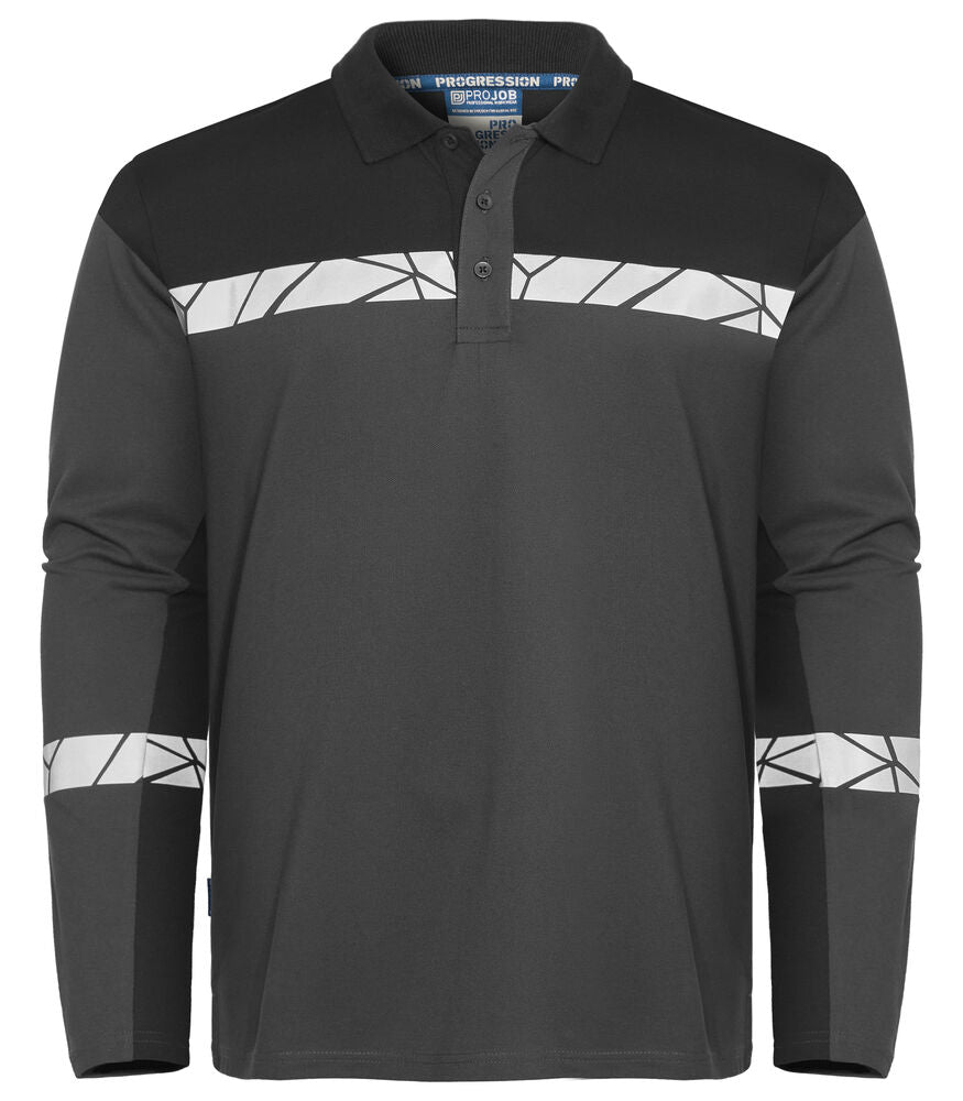 PROJOB Viz Long Sleeve Polo Shirt 7004