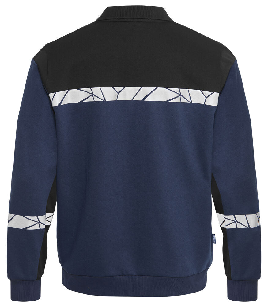 PROJOB Viz Long Sleeve Polo Sweatshirt 7100