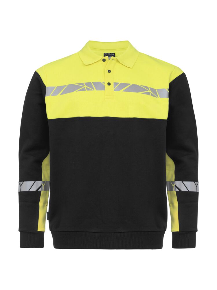 PROJOB Viz Long Sleeve Polo Sweatshirt 7100