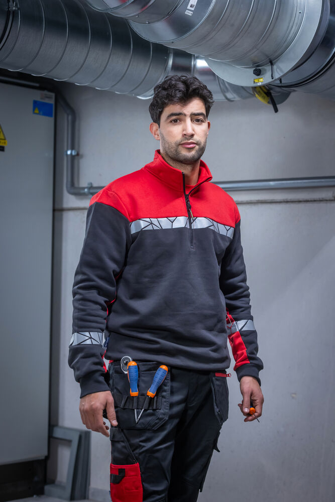 PROJOB Viz 1/4 Zip Sweatshirt 7102