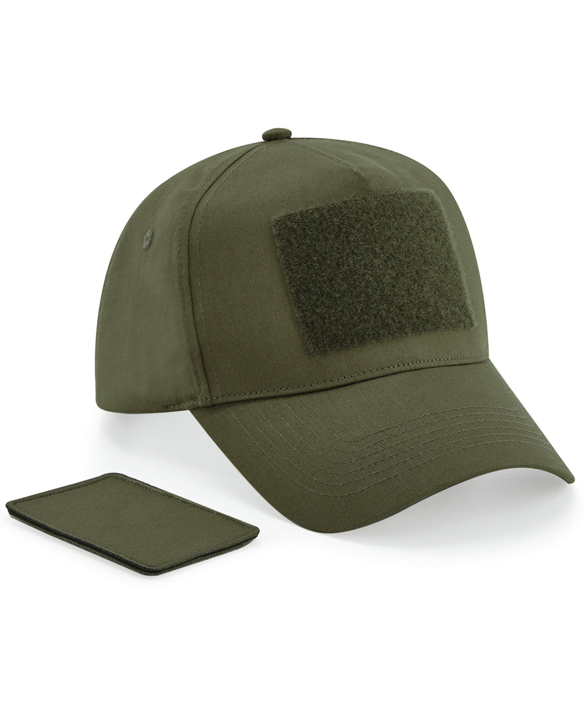Removable patch 5-panel cap - Military Green