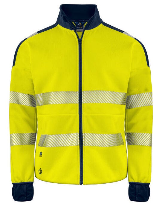 Projob 6109 EN ISO 20471 Class 3/2 Sweat - Yellow/Navy