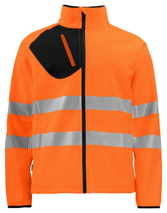 ProJob Prio 6432 Class 3/2 Softshell Jkt - Orange/Black