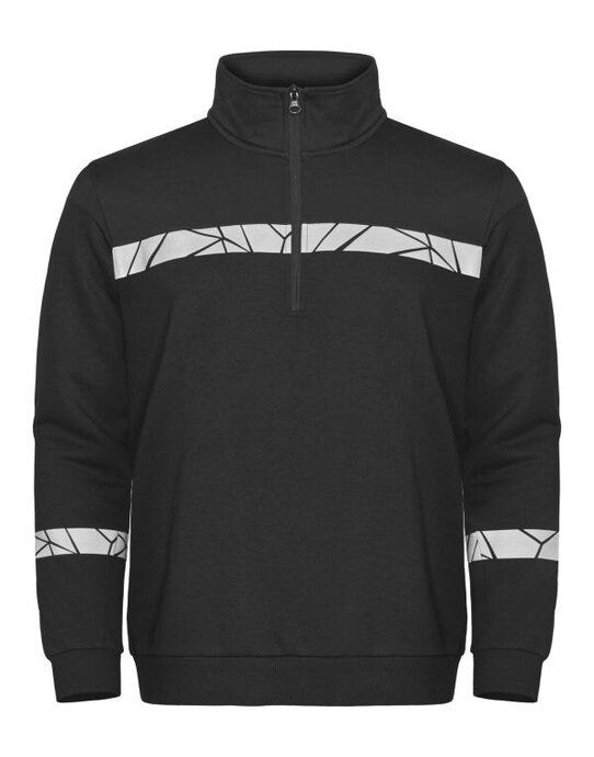 ProJob Progression 7102 Half Zip Sweat - Black/Black