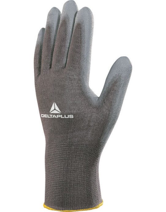 Polyester Knitted Gloves - Grey