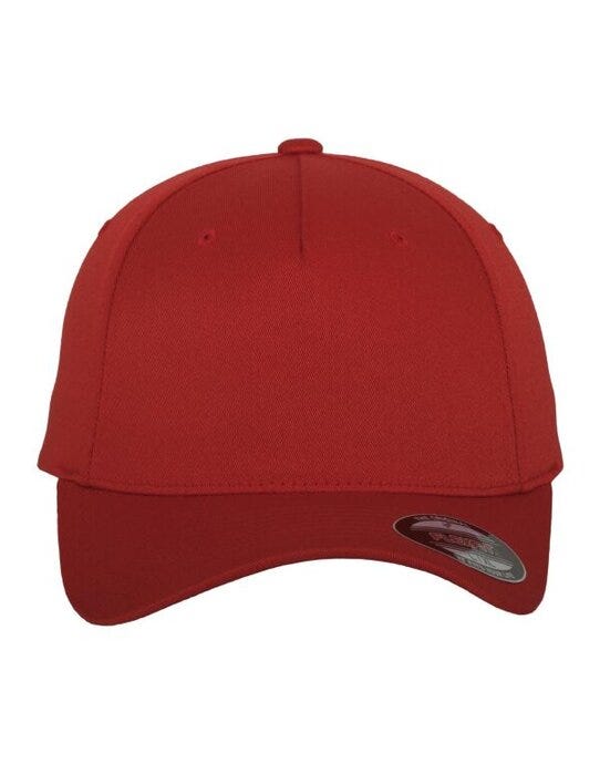 5 Panel Cap - Red