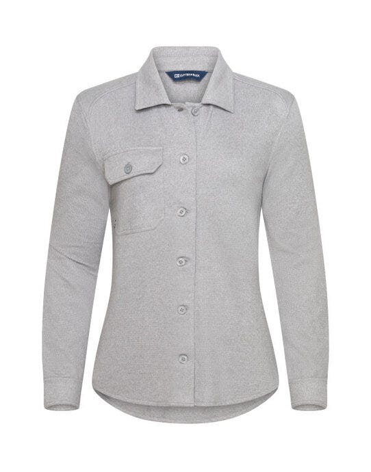 C&B Ladies Advantage Leisure Shirt - Grey Melange