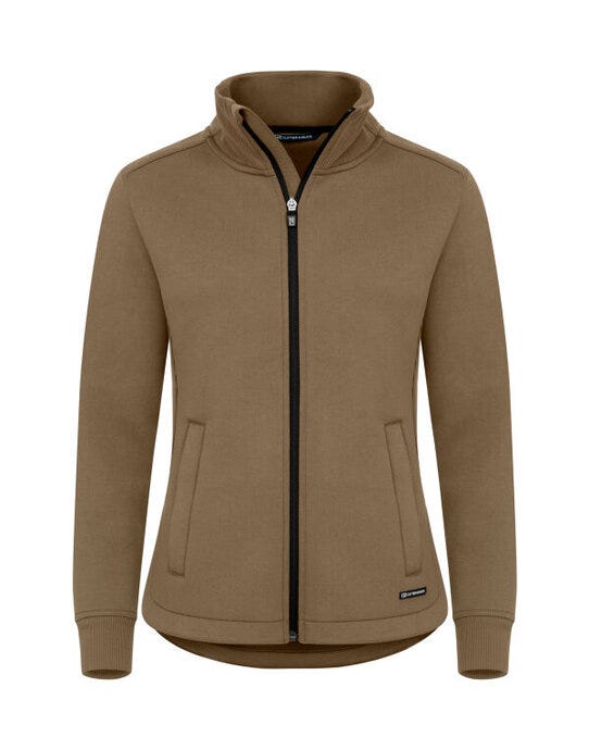 C&B Ladies Pemberton Full Zip Sweatshirt - Khaki