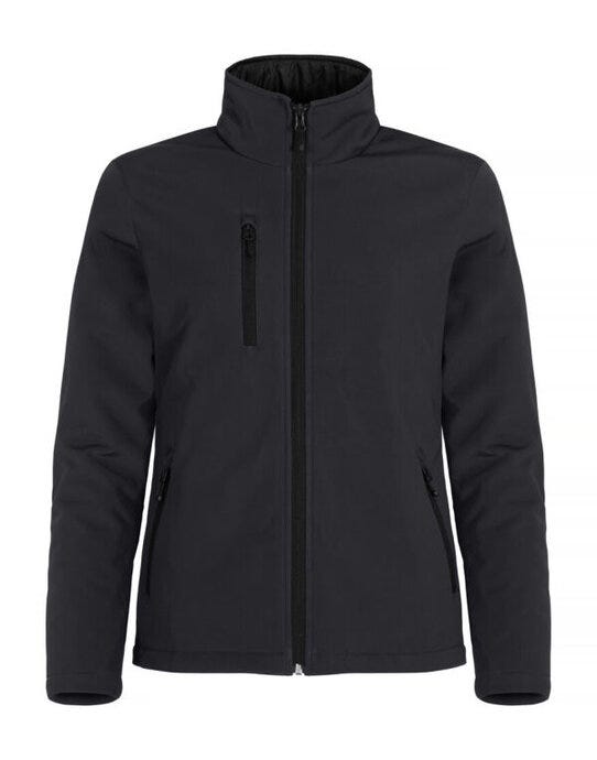 Ladies Padded Softshell - Black