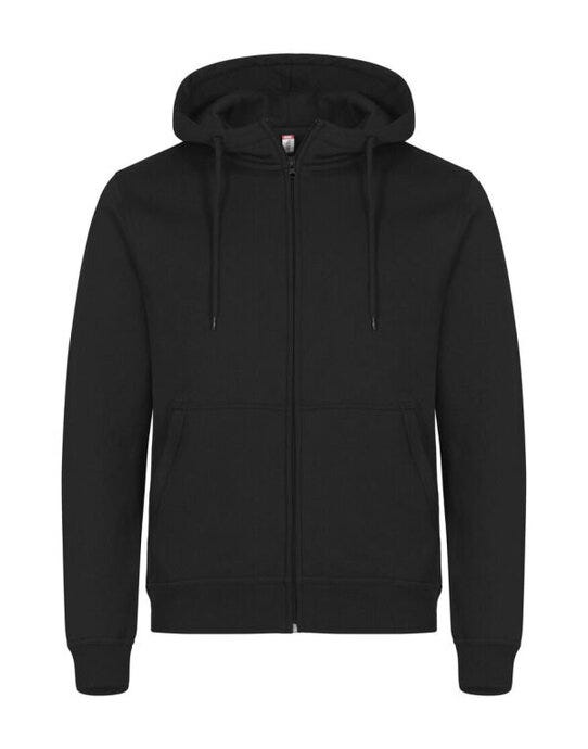 Miami Full Zip Hoody - Black