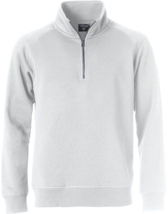 Classic Half Zip - White