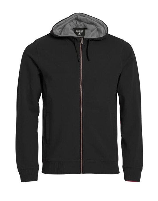Classic Full Zip Hoody - Black