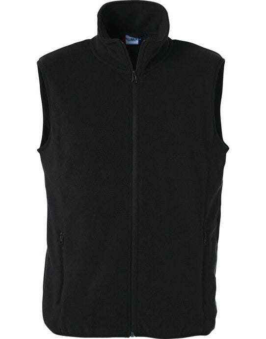 Basic Polar Fleece Vest - Black