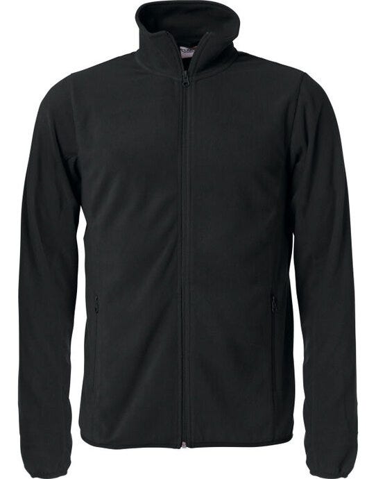Basic Micro Fleece Jacket - Black