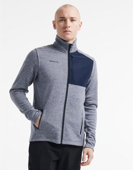 Men's ADV Explore Heavy Fleece Jkt - Flow/ Blaze