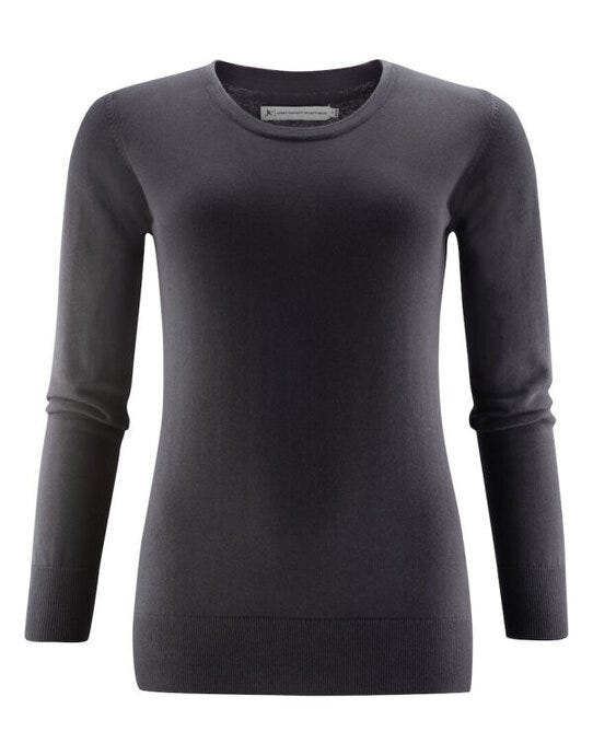 Ashland U-Neck Ladies Knit - Black