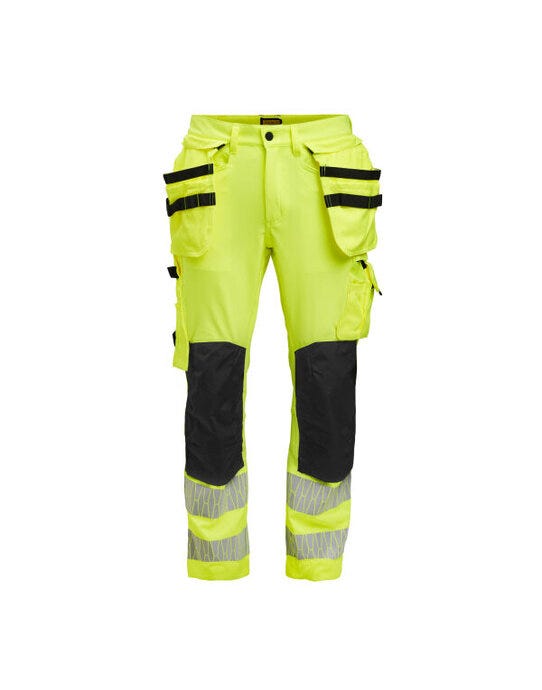 Craftsman Trousers Stretch Hi-Vis - Yellow/Black