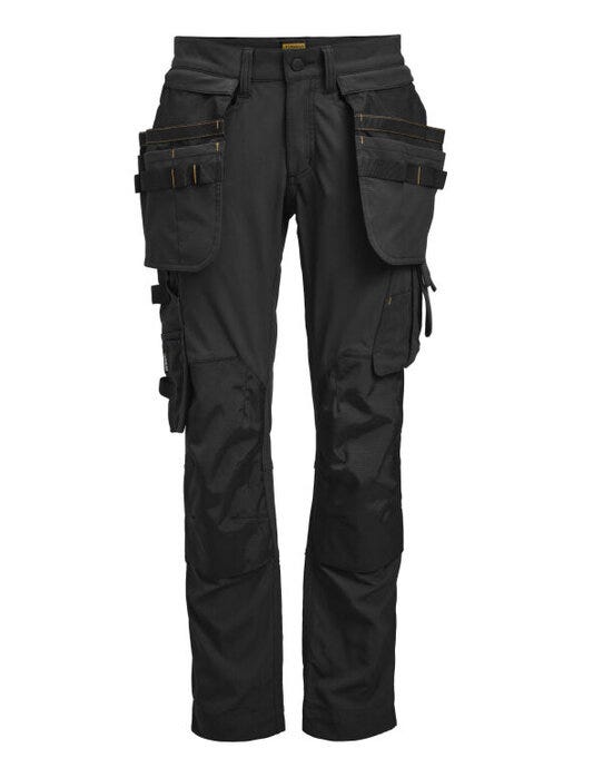 Womens Craftsman Trousers Stretch - Black