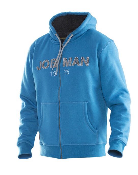 Mens Vintage Hoodie Lined - Ocean/Dark Grey