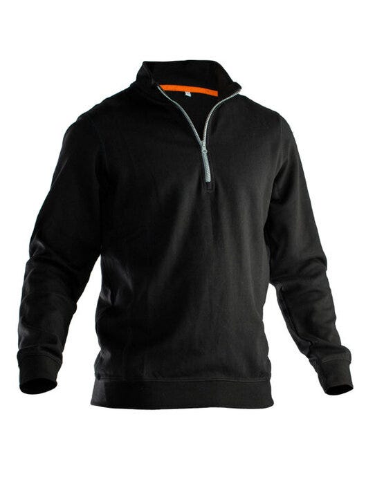 Sweatshirt 1/2 Zip - Black