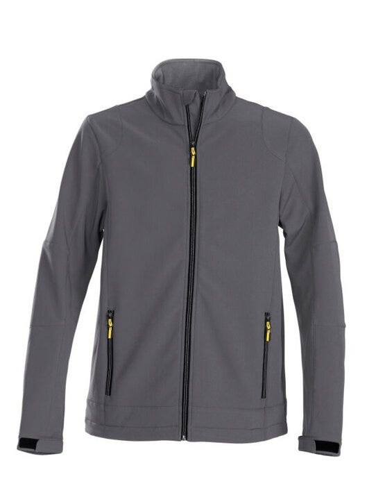 Printer Mens Trial Softshell Jacket - Steel Grey