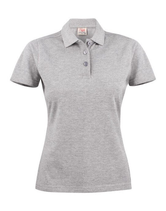 Printer Ladies Pique Surf Polo - Grey