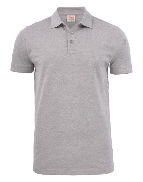 Printer Mens Surf Stretch Polo - Grey Melange