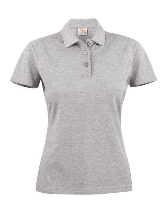 Printer Ladies Surf Light Polo - Grey Melange